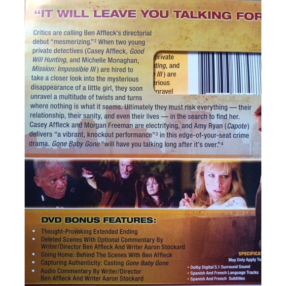 Gone Baby Gone DVD - Picture 3 of 4